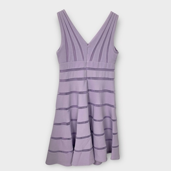NWT Cleo Petites Lilac Fit & Flare Illusion Dress - Picture 5 of 9
